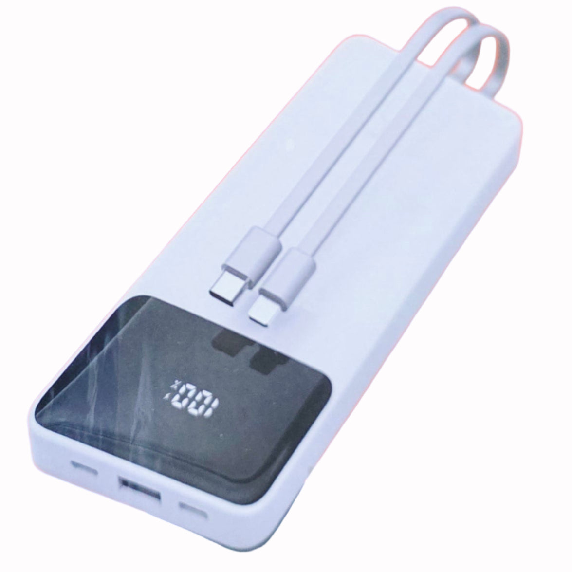 22,5W 10000 mah hızlı pd şarj destekli göztergeli kendisinden typeC lightning kablolu typeC ve usb çıkışlı powerbank apw12 - P2A