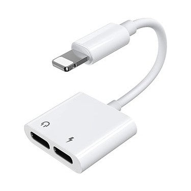 Lightning 2in1 çoğaltıcı kulaklık ve şarj dönüştürücü - D1F - KolayMagza