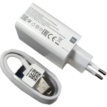 Xaomi 33w usb çıkışlı başlık ve usb typeC kablo şarj seti