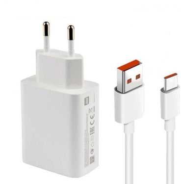 Xaomi 33w usb çıkışlı başlık ve usb typeC kablo şarj seti