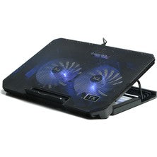 Foldable height adjustable laptop cooling stand cj070 with dual fans - G2F