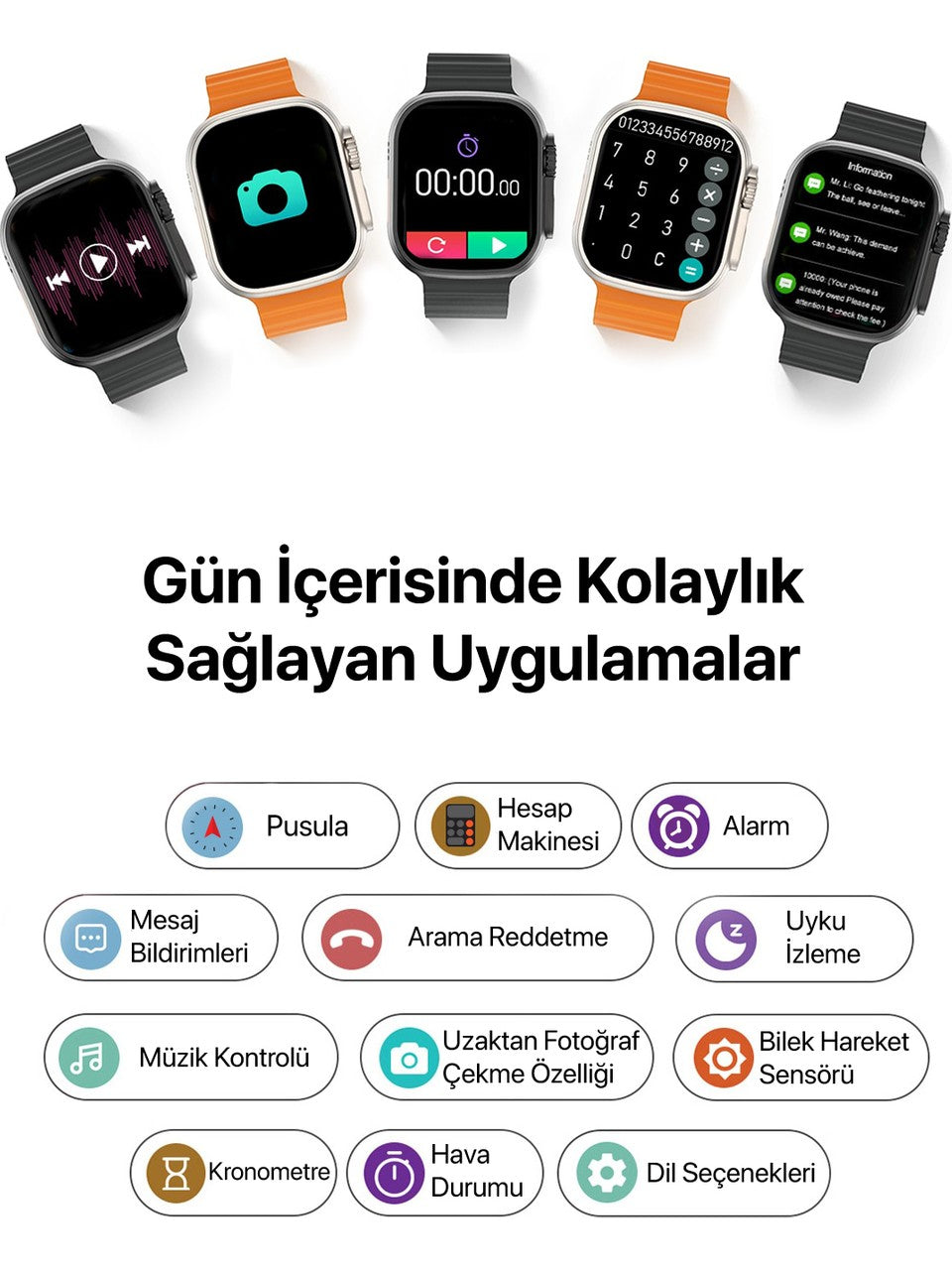 H12 ultra se 49mm akıllı saat - pusula, nfc, siri ve bluetooth arama özellikleri ile yüksek performans kolaymagza ,klolay magza, km , km tech, km technology, toptan telefon aksesuarları, toptan, Kolaymagza, KolayMazga, KM technology, KM tech, toptan gsm, toptan ürünler, e-ticaret toptan, eminönü toptan, tahtakale, tahtakale toptan