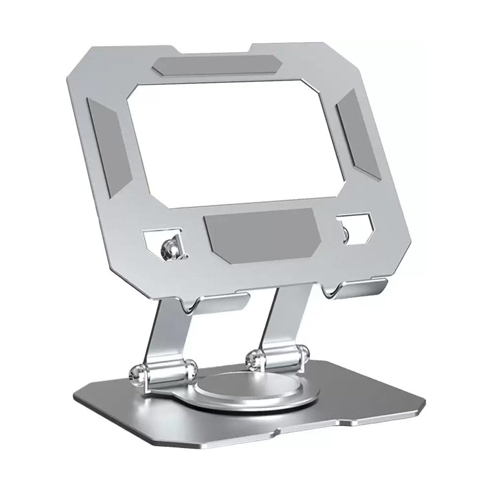 Foldable metal tablet stand | 360° rotating, foldable adjustable holder | Compatible with all tablet models - N1L