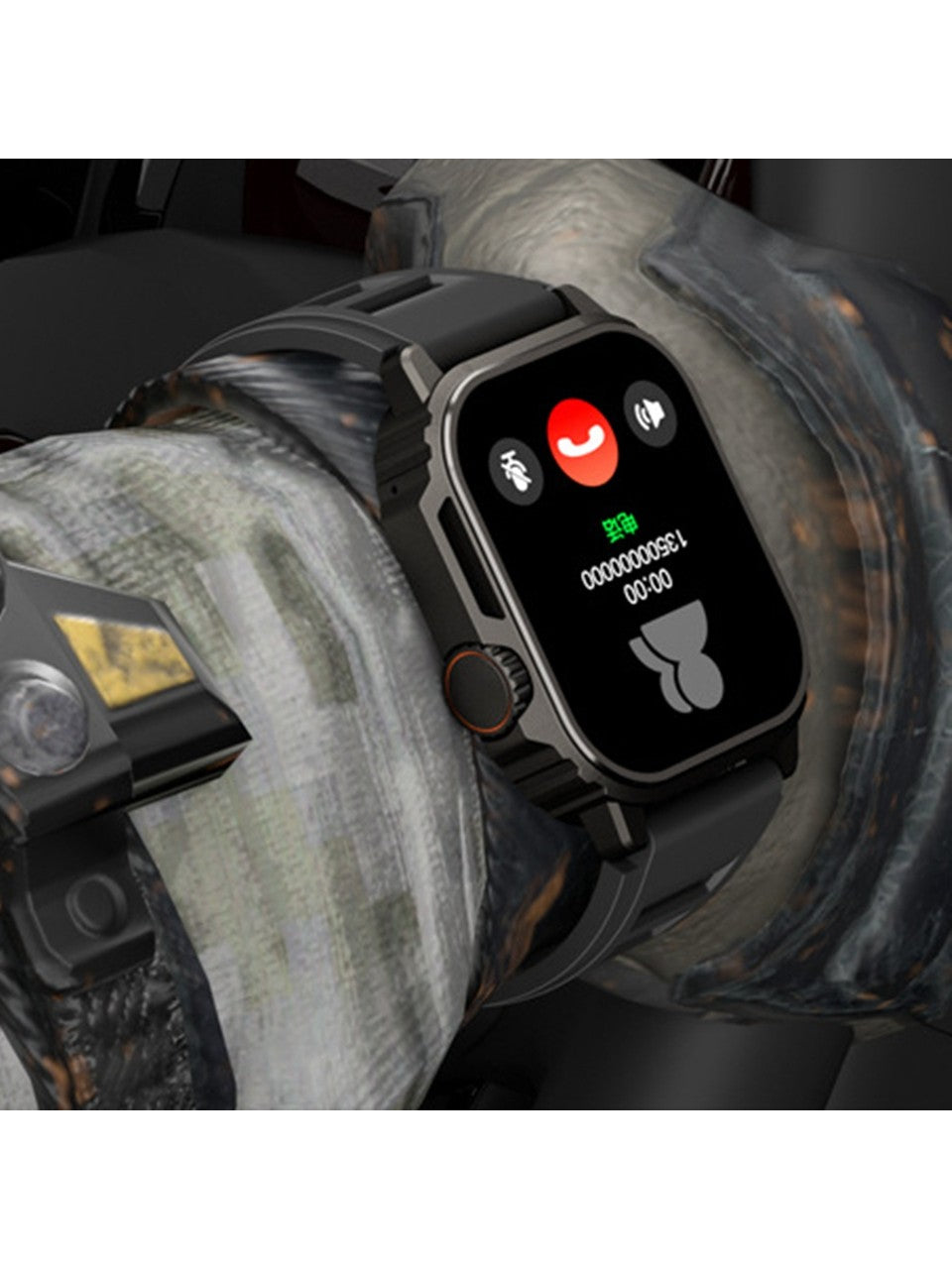 T11 Tank 49mm 2.1” Dayanıklı Akıllı Saat – iOS & Android Uyumlu