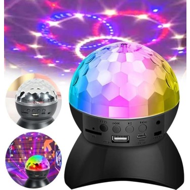 L740 360 rotating illuminated USB memory card supported Bluetooth speaker - H1P