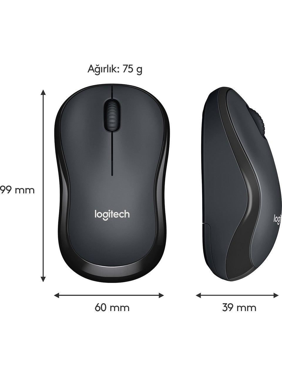 logitech m220 sessiz tıklama özellikli 18 ay pil ömürlü kablosuz bluetooth mouse