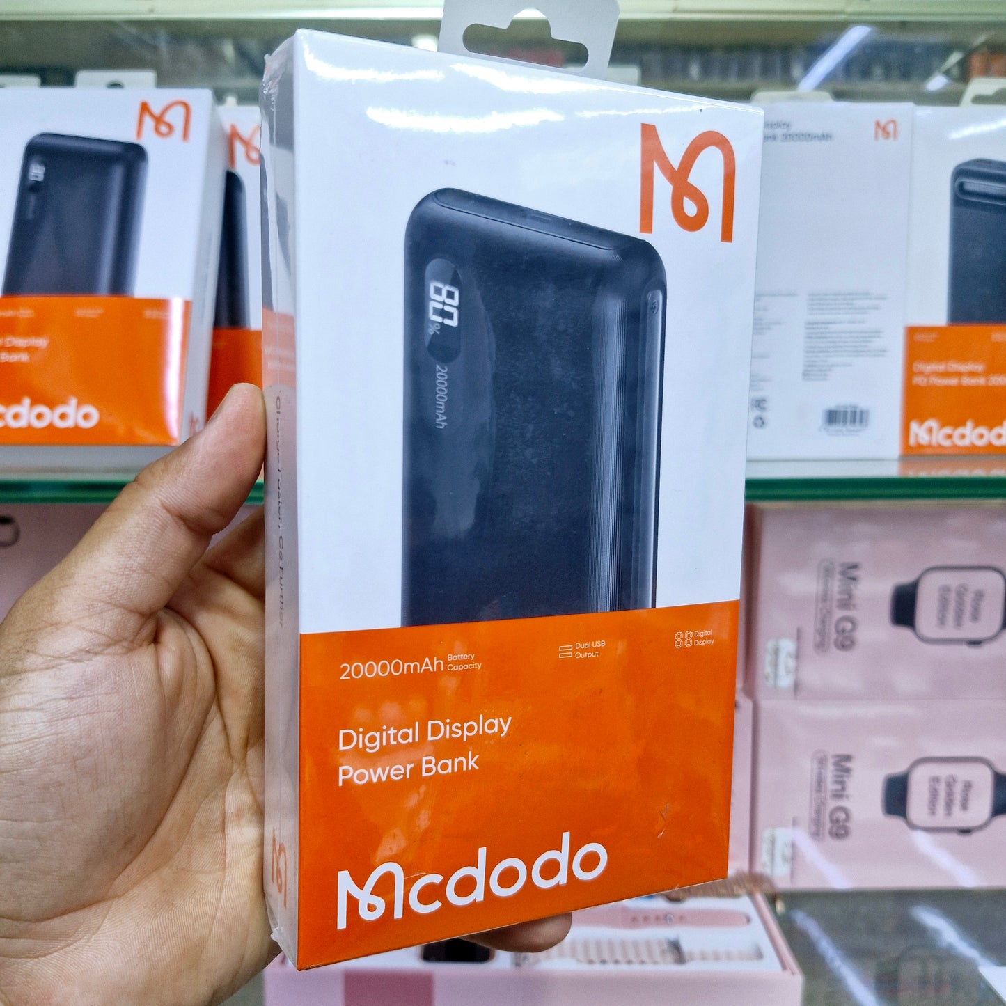 Mcdodo 20000mAh Dijital Ekranlı Powerbank - Ultra Yüksek Kapasite MC-435
