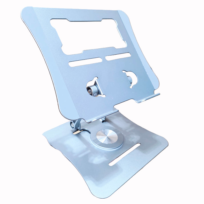 Metal 360 degree rotating laptop and tablet holder adjustable height desktop stand vip - N1T