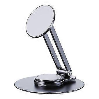 360 degree rotating adjustable foldable metal desktop magnetic phone tablet holder - N1Q