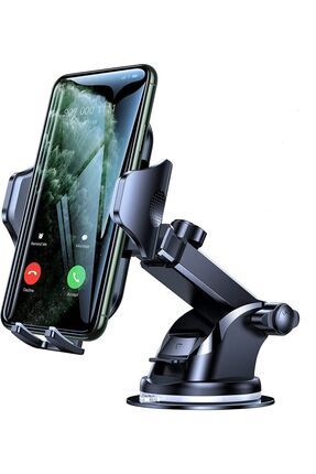 Torpidoya koyulan vakumlu 360 derece ayarlanabilir uzayabilir araç içi telefon tutucusu