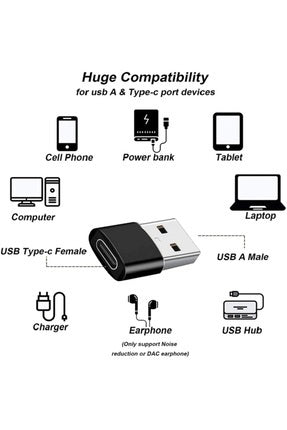 Usb to typec girişi şarj ve veri aktarım dönüştürücü otg aparat - D1T - KolayMagza