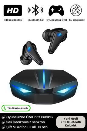 g20 dokunmatik led ışıklı 360 stereo oyuncu bluetooth kulaklık