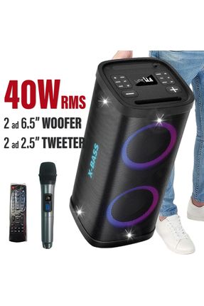 D18 SPEAKER – 6,5 İnç Güçlü Ses, Mikrofonlu Bluetooth Hoparlör