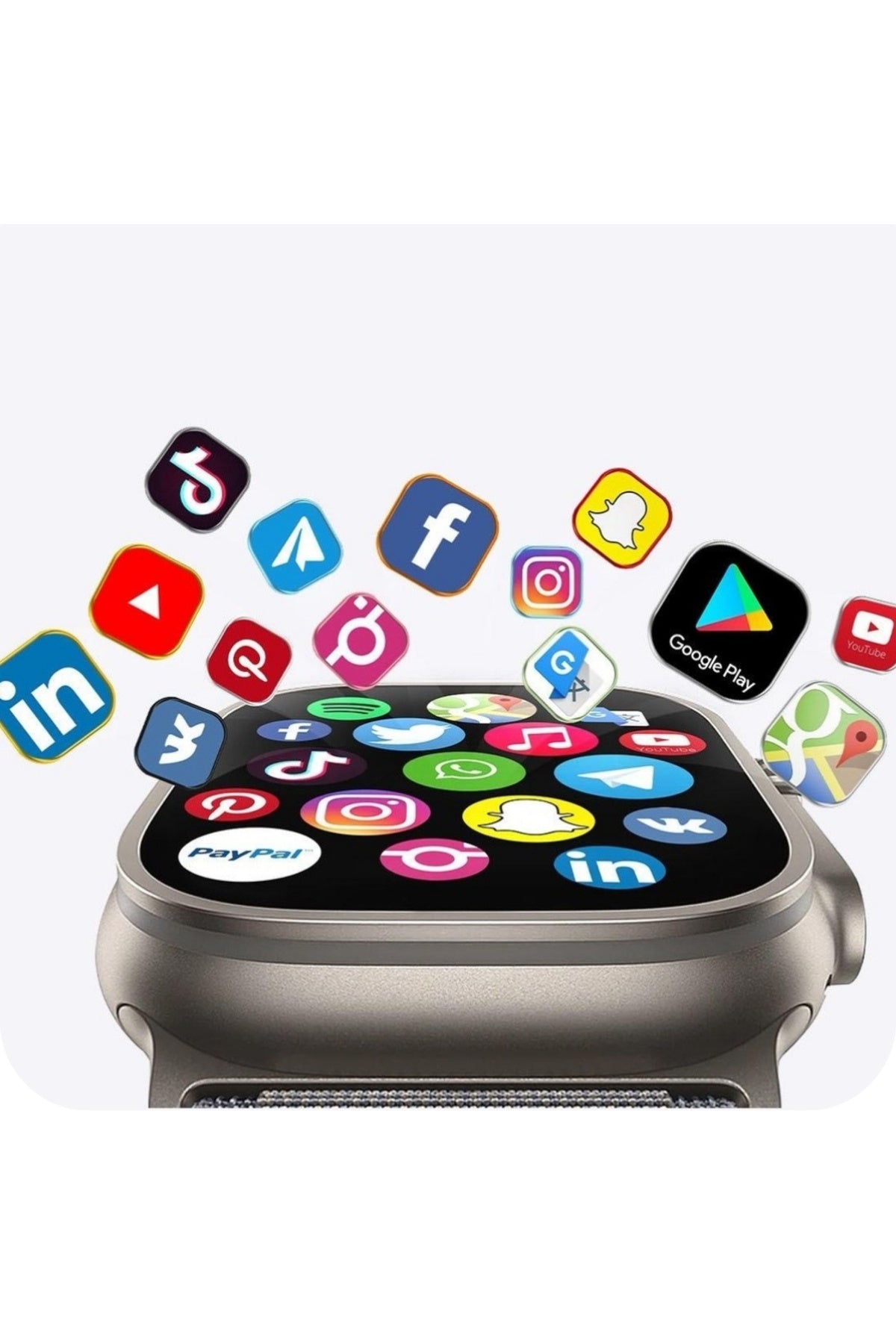 Venandin VN16 49mm WiFi Android Akıllı Saat – Büyük 2.0” Ekran, Bağımsız Android İşletim Sistemi, NFC, GPS, Bluetooth Arama