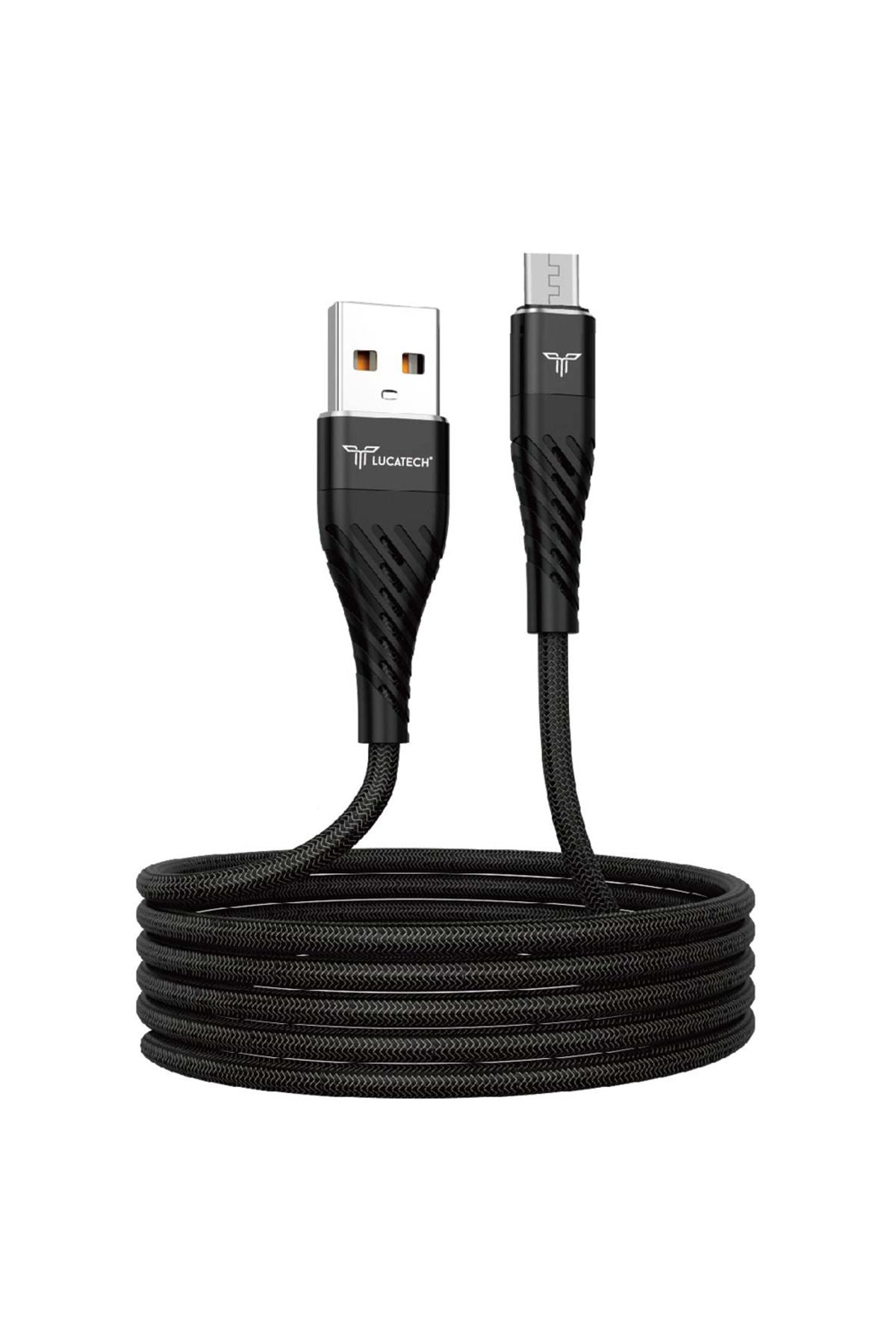 Lk-227 usb mikro örgülü hasır şarj kablosu 4,6A 25W