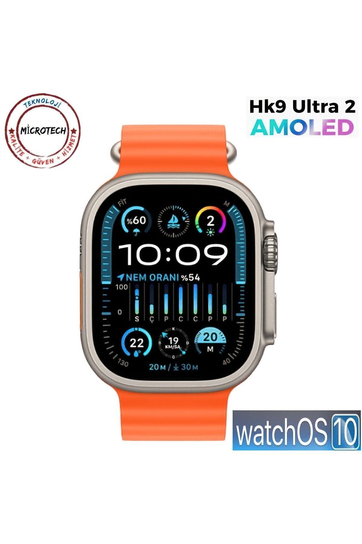 HK9 Ultra 2 49mm GPT Yapay Zekalı Akıllı Saat – Çift Kordon, Ultra Akıllı Deneyim