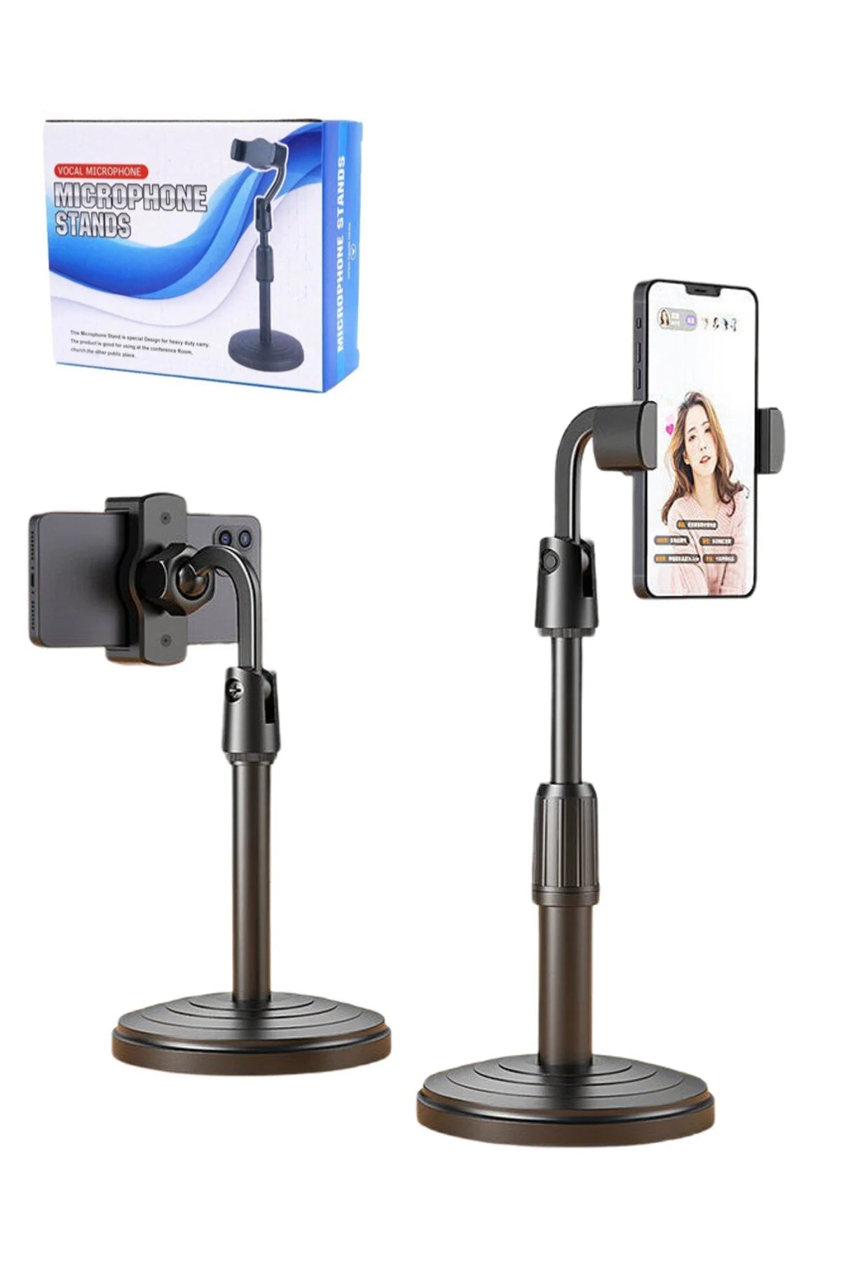 Adjustable phone holder with desktop stick j5 - N1M