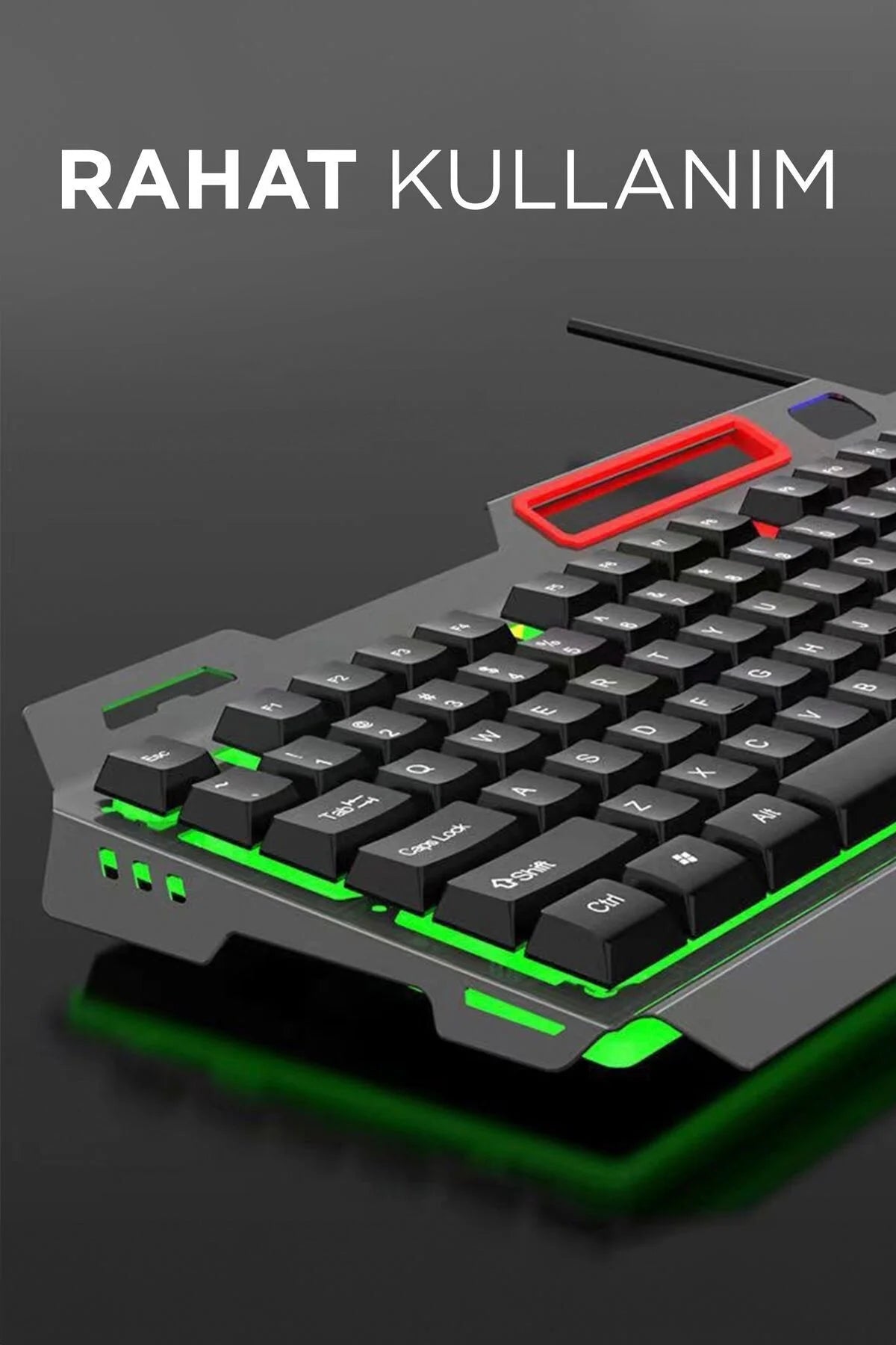 مجموعة ماوس ولوحة مفاتيح للألعاب RGB - مجموعة ألعاب بإضاءة LED ملونة tmk-06 - G4S