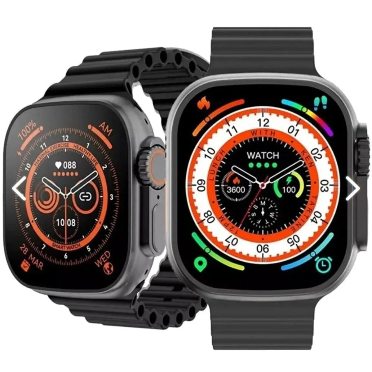 T800 Ultra 49mm 1.99” Screen Smartwatch – Dual Strap, iOS & Android Compatible - A2B