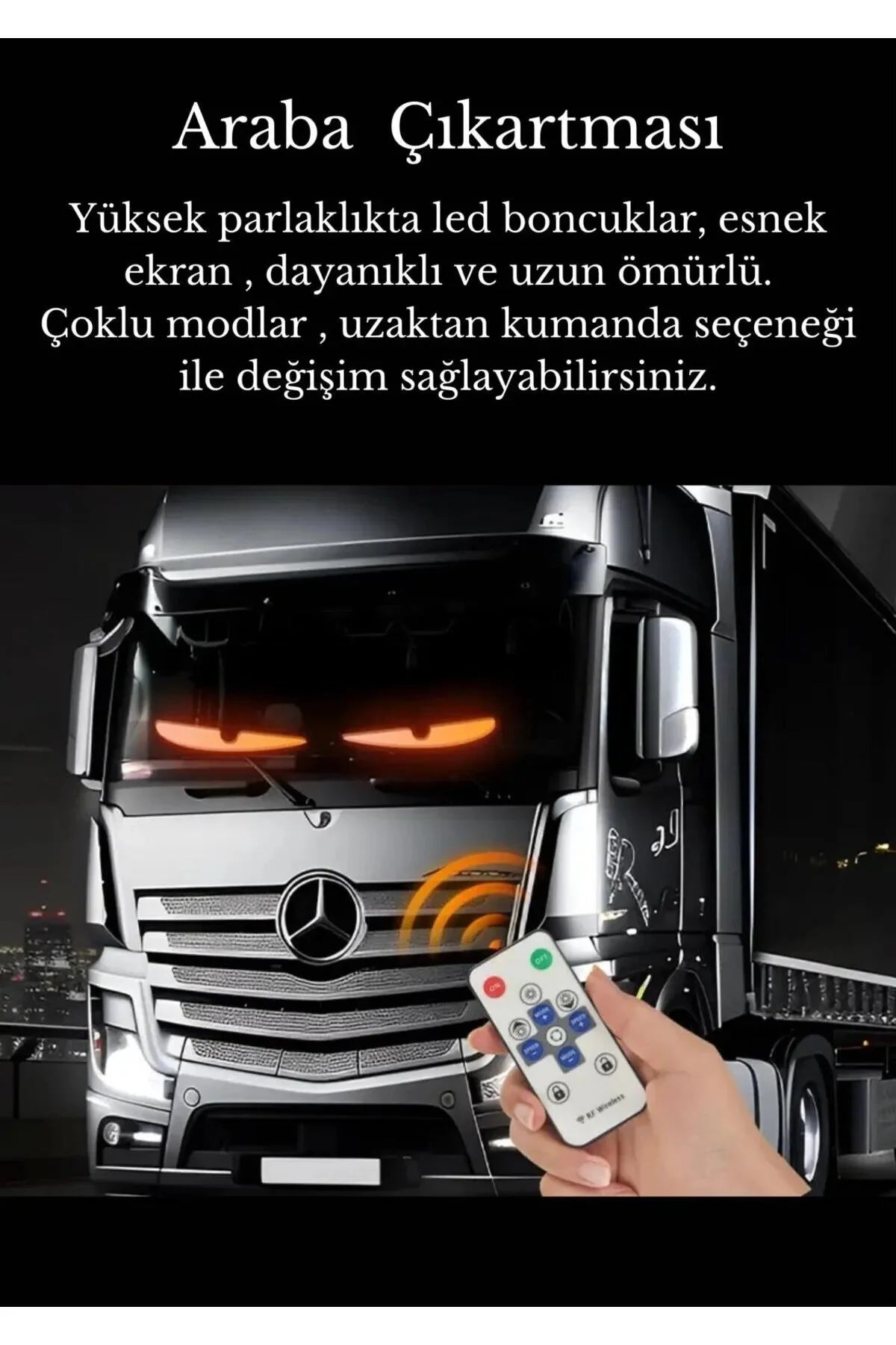 Kamyon gözü led matrik esnek paneli kumandalı