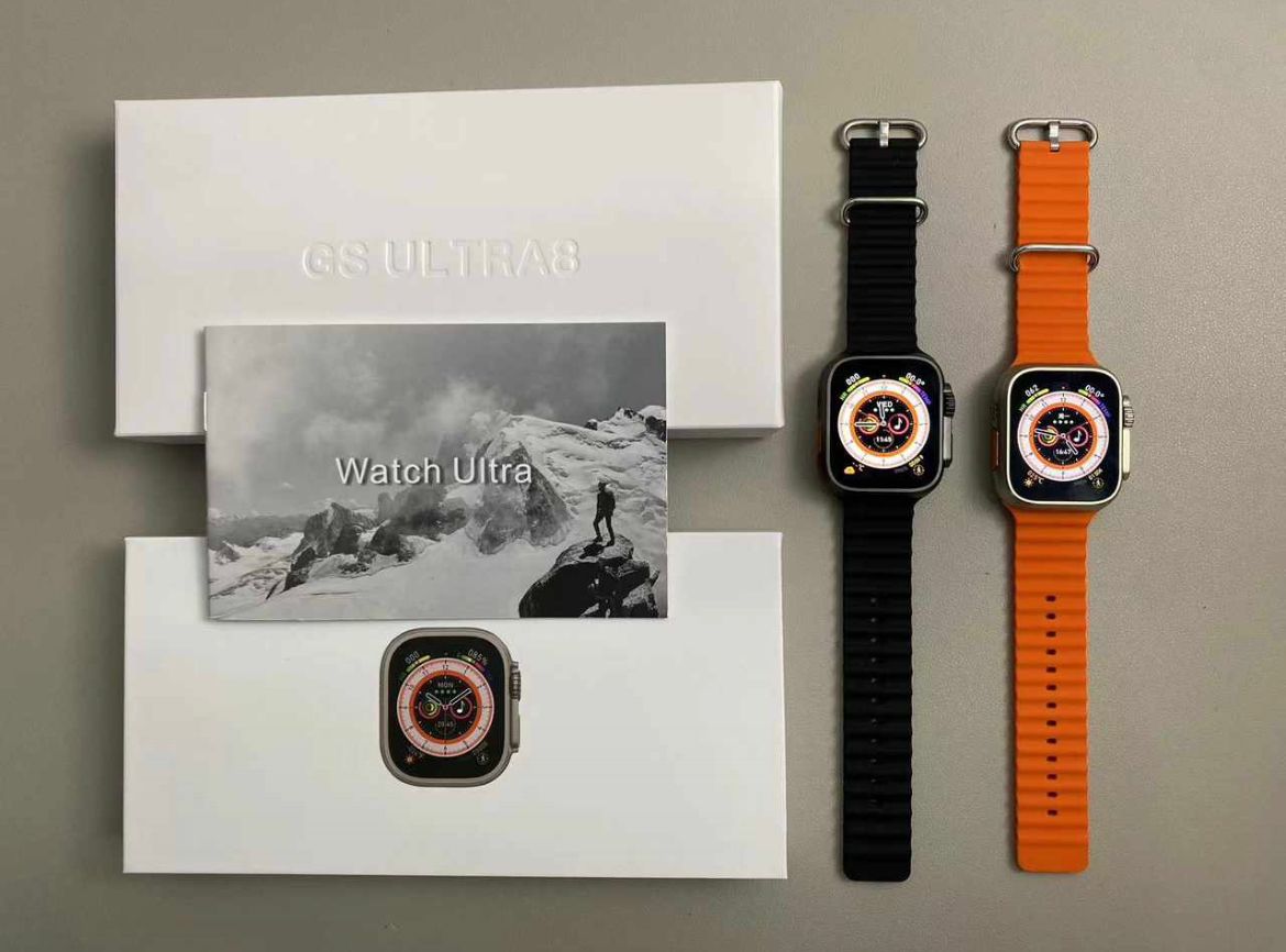 Gs ultra8 49mm 2,02inç çift kilitli kordonlu ios android uyumlu akıllı saat - A3İ