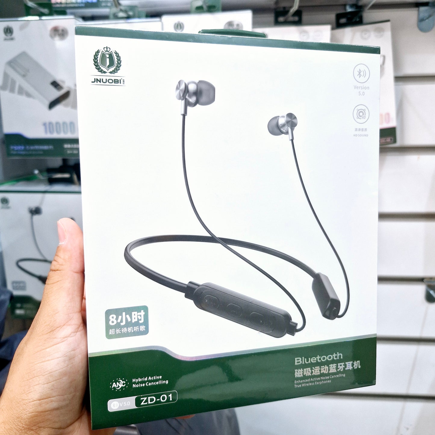 boyun asmalı 8 saat çalma süreli ANC kulak içi bluetooth kulaklık zd-01