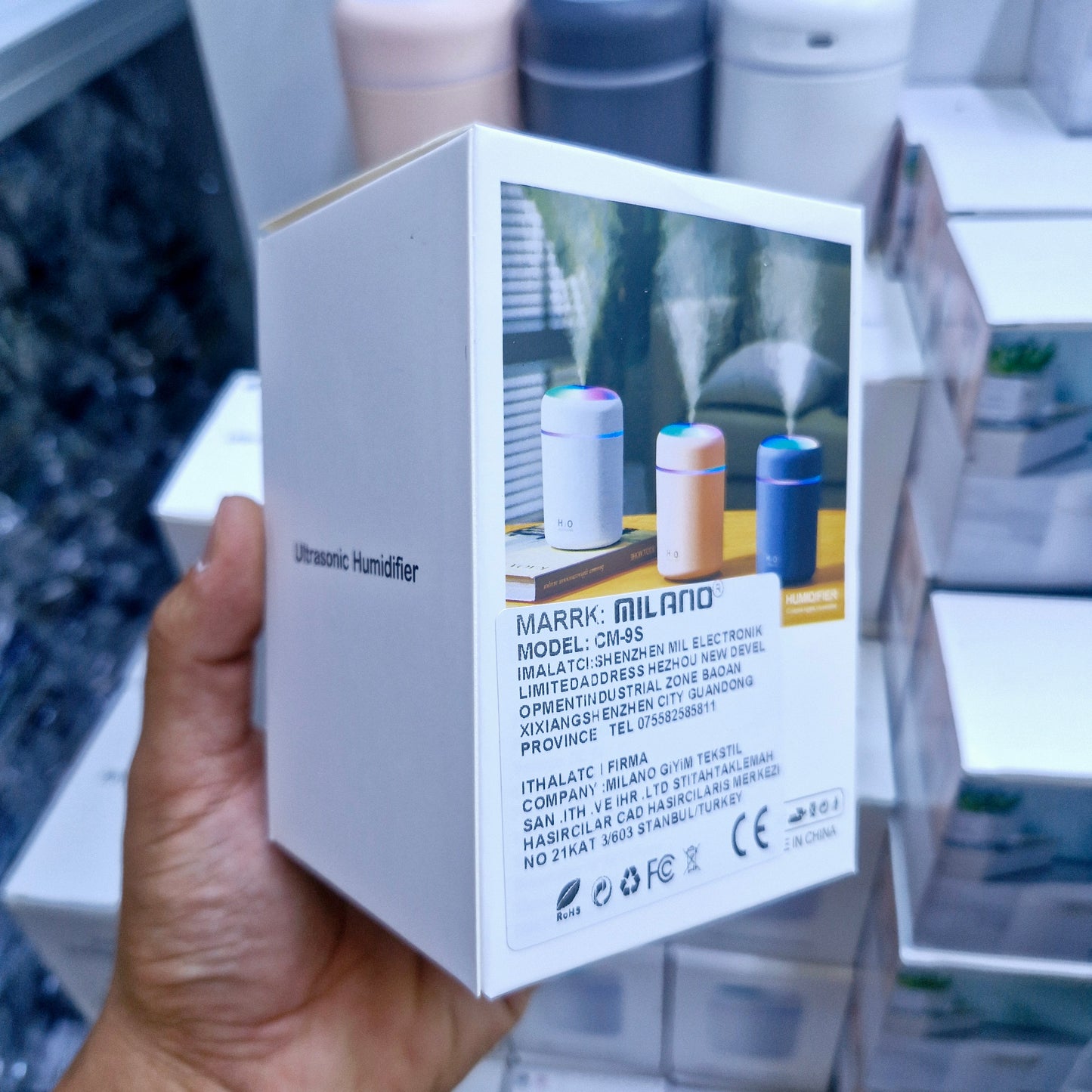 H2O 300ml Taşınabilir Hava Nemlendirici | RGB Işıklı Buhar Makinesi & Aroma Difüzörü | Sessiz ve Etkili Nemlendirme
