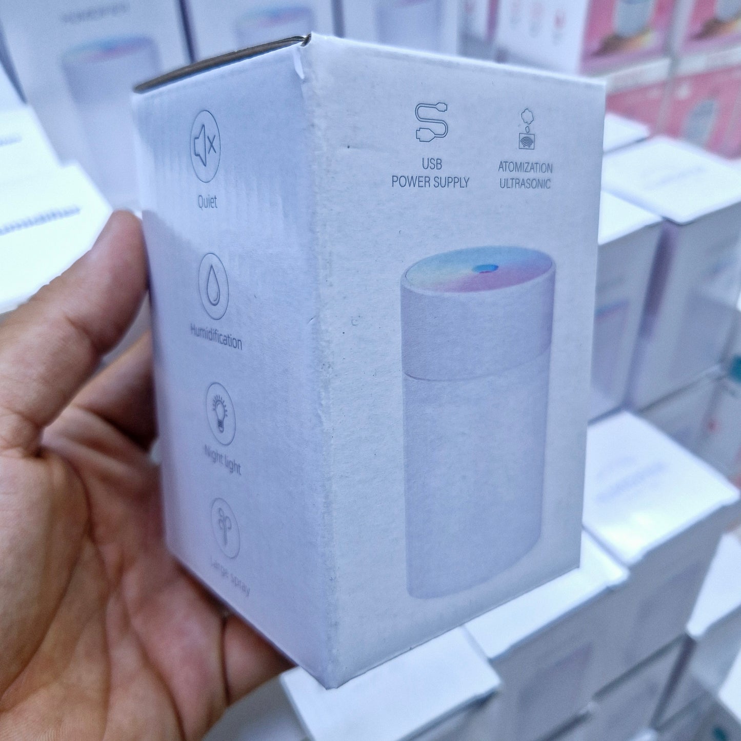 H2O 400ml Taşınabilir Hava Nemlendirici | Buhar Makinesi & Aroma Difüzörü | Sessiz ve Etkili Nemlendirme