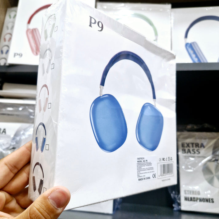 P9 adjustable memory card aux supported ios android compatible bluetooth headset - U1D