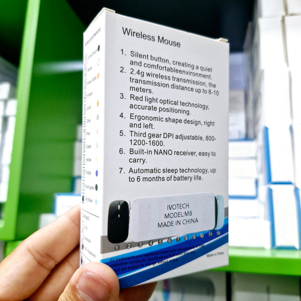 Office style slim wireless mouse 2.4g and Bluetooth typec rechargeable speed adjustment button RGB illuminated m8 - G2U