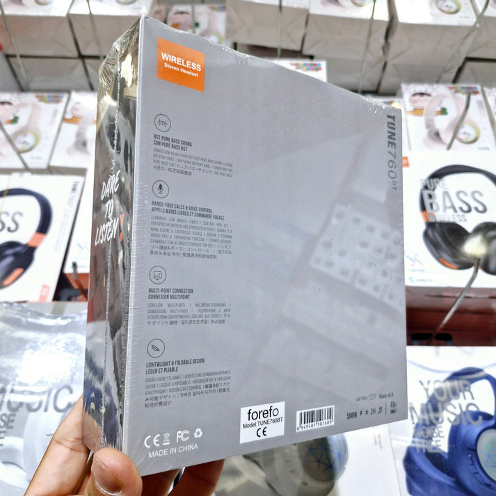 Tune 760bt Wireless Over-the-Head Bluetooth Headphones - Superior Sound Experience with 40-Hour Battery Life, Fast Connection, and Call Support - U1N