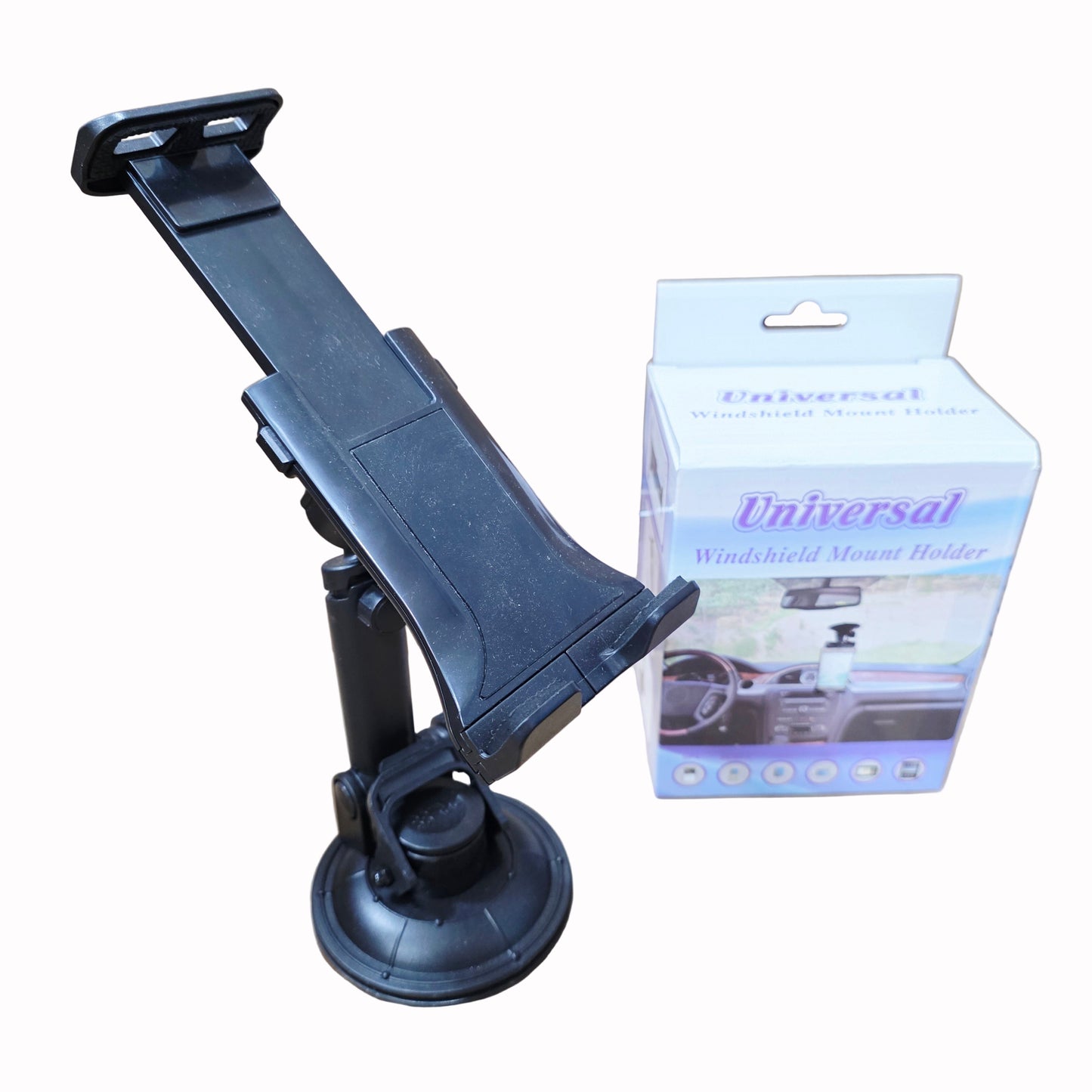 Suction cup in-car phone tablet holder, adjustable length, can be attached to the dashboard and mirror - R2G