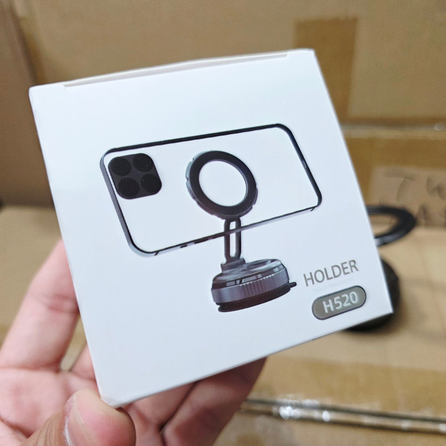 H520 magnetic suction phone holder with magsafe 360 degree rotating adjustable angle in-car phone holder - R2K