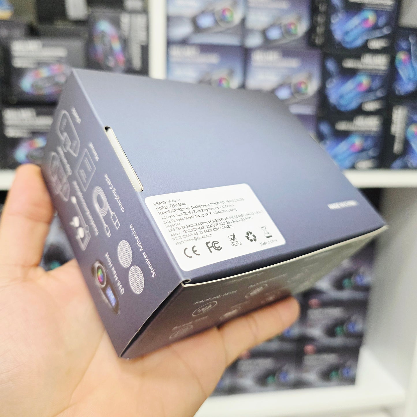 Q58 Max Kablosuz Motosiklet İnterkom Kulaklık Gürültü Engelleme, radyolu 2 Sürücü için 500M İçinde canlı telsiz Konuşur 5.3v bluetooth su geçirmez - G6P