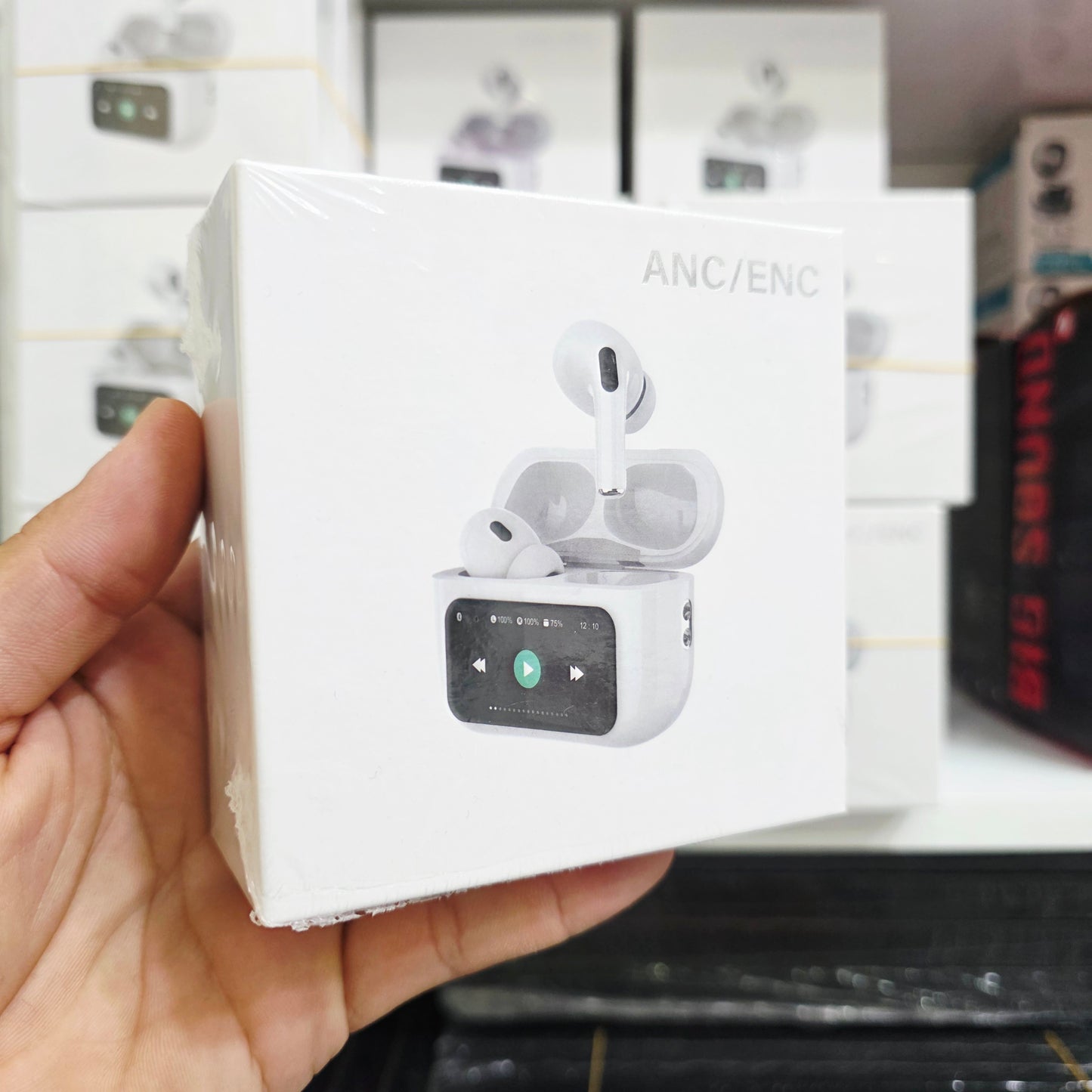 A9 pro touch screen in-ear bluetooth headphones with ANC/ENC mode - B2M