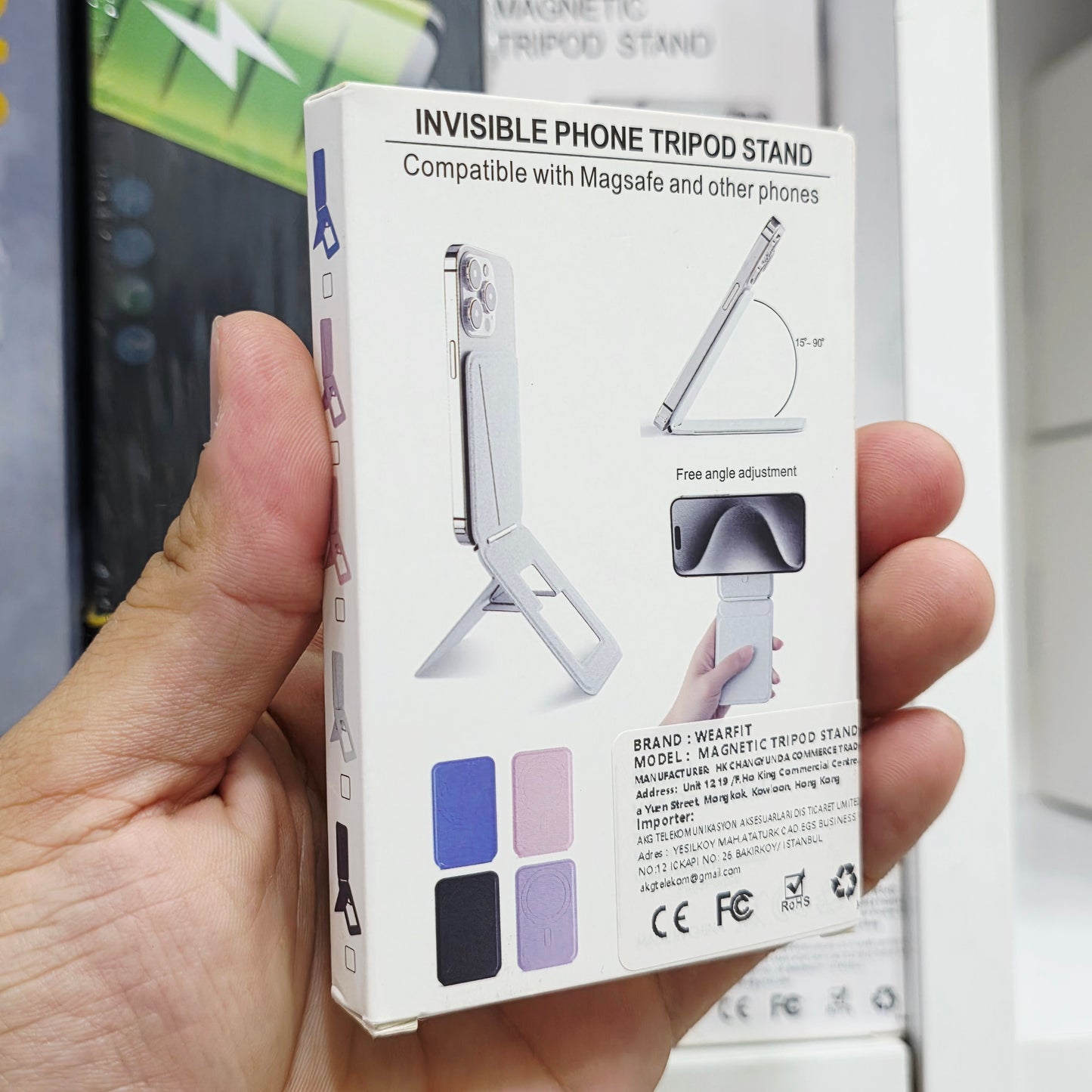 ince Magnetik tripod standı katlanabilir ayarlanabilir masa üstü - N1V