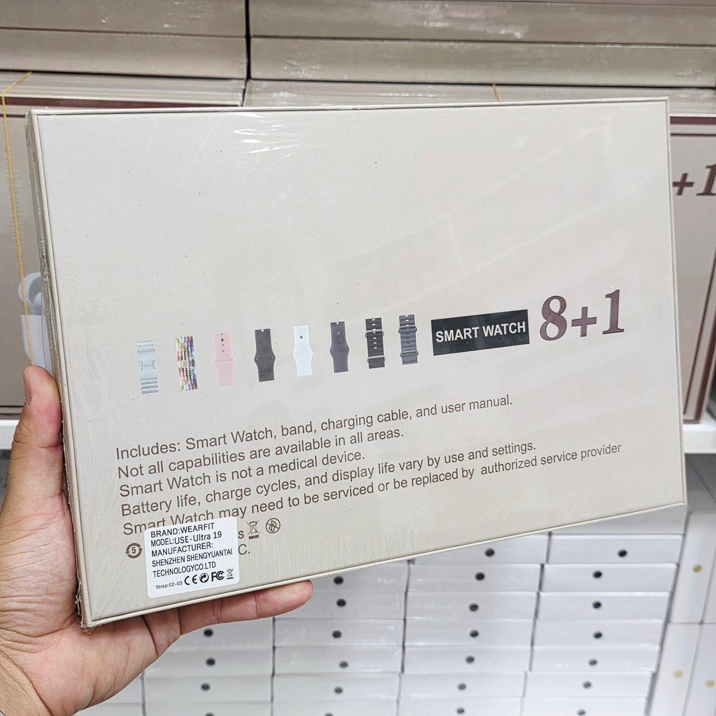 Use ultra19, 8 kordonlu ve airpods pro bluetooth kulaklıklı akıllım saat kombo - A3H
