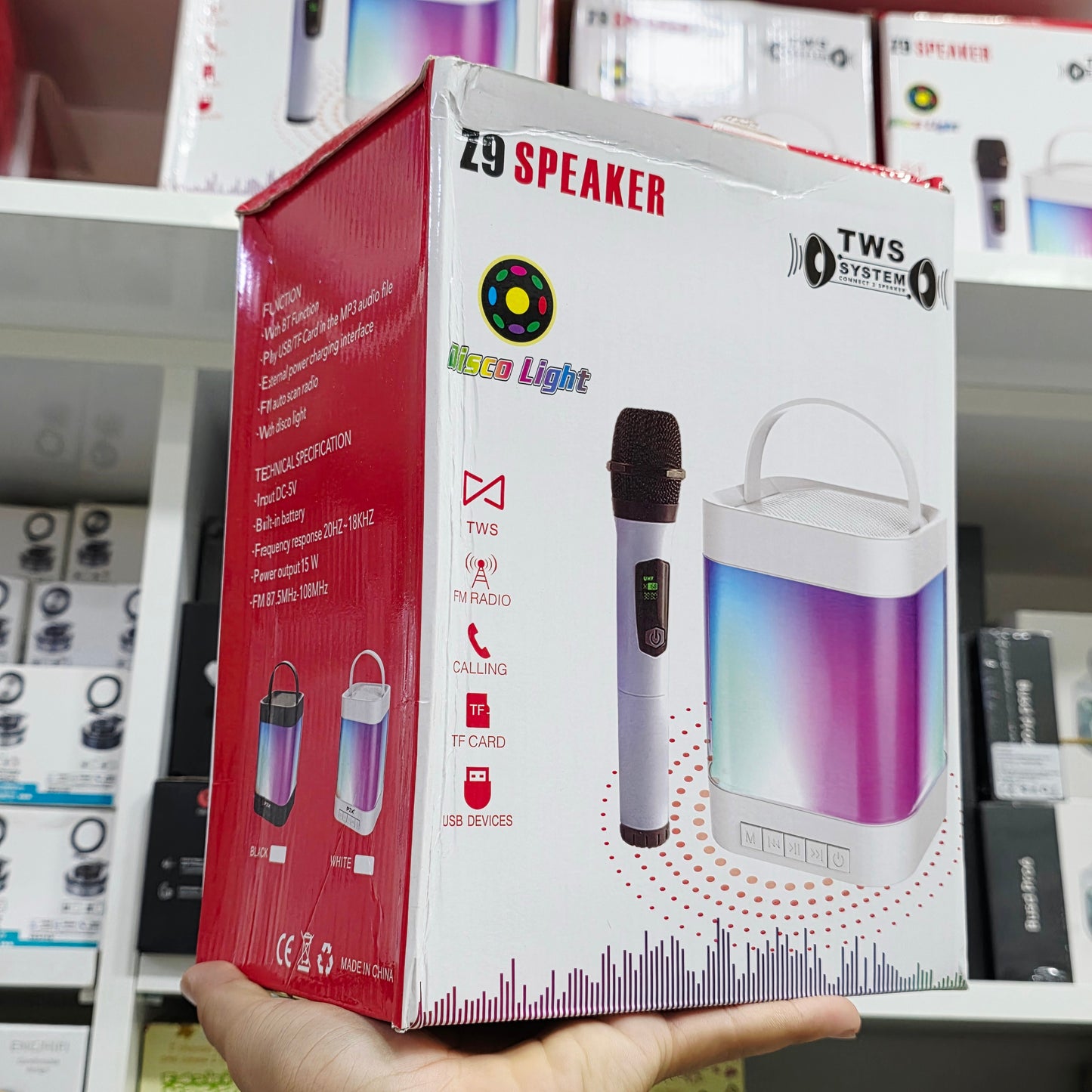 Z9 speaker mikrofonlu tws radyolu aramalı sd kart/usb destekli bluetooth hoparlör - H3S