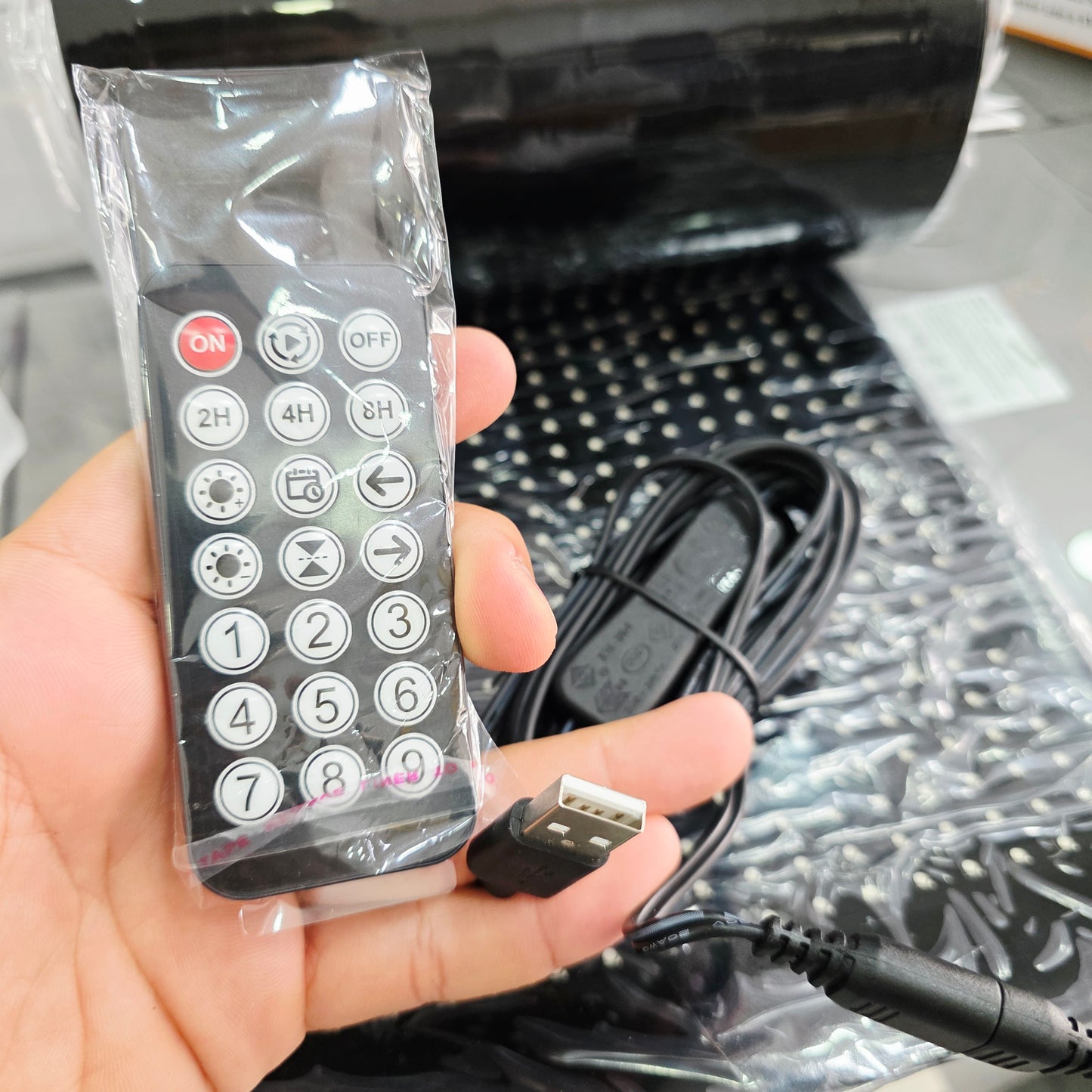 176*19 cm, 16*192 ledli matreix panel dijital ekran led usb çıkışlı kumandalı telefon uygulamadan kotrollü - G6G