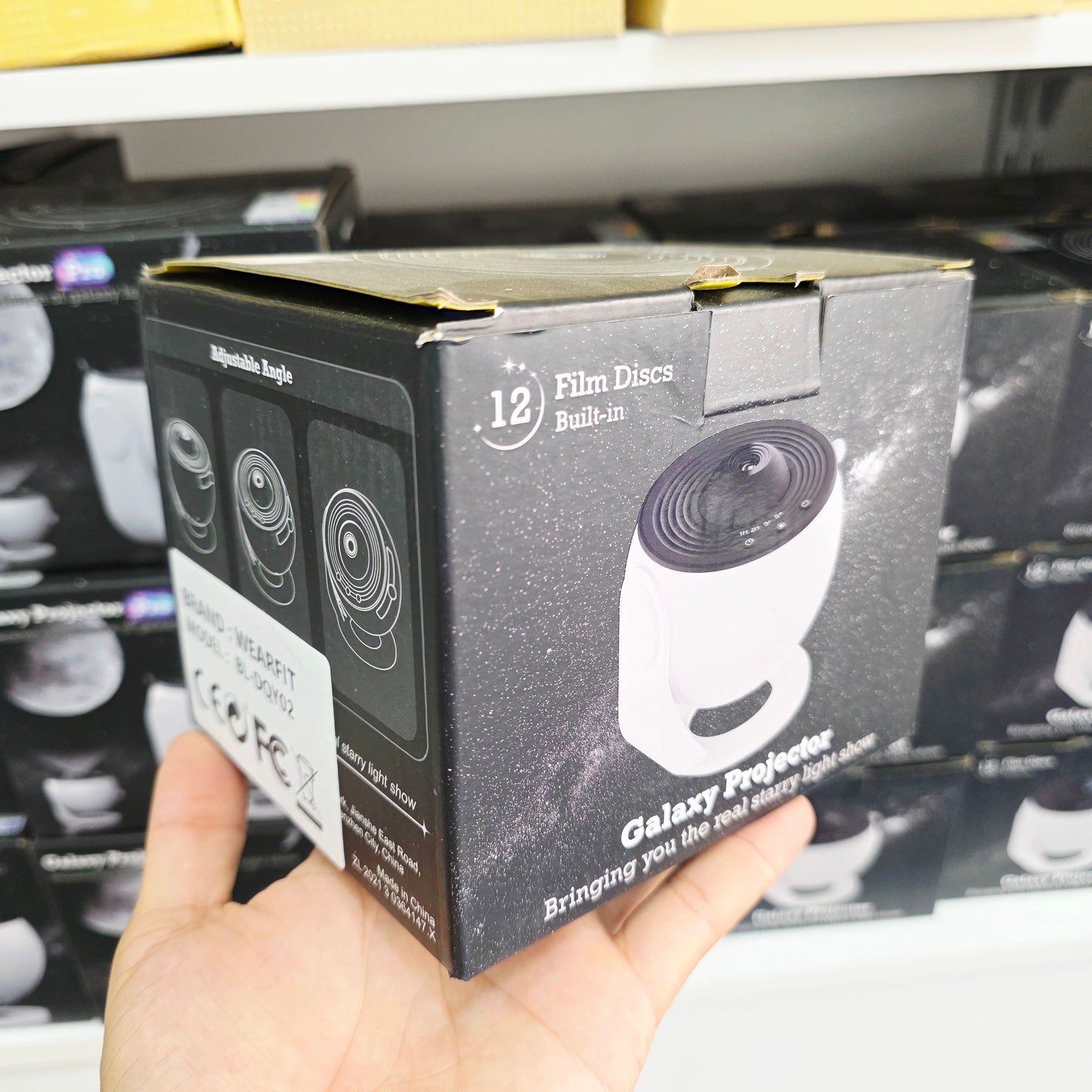 Yıldızlı Gökyüzü Galaksi Projektörü, Film Şeridi Filmi ile LED Işık Gösterisi, 360° Dönüş, 3 Düğmeli Kontrol, USB Güç Kaynaklı, Ev ve Parti Kullanımı, Yatak Odası, Oyun Odası, Tavan Dekorasyonu için - G6L
