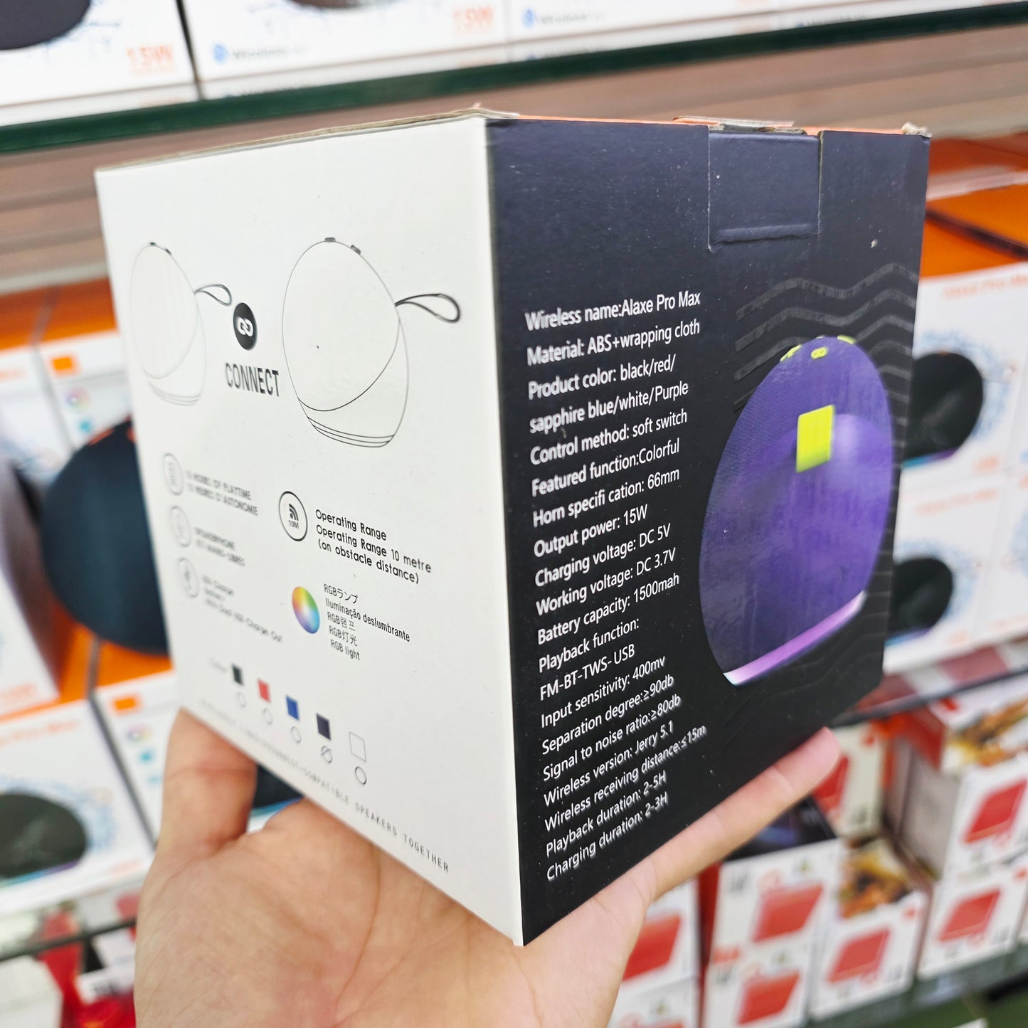 Alexa pro max ev masaüstü kablosuz taşınabilir LED rgb ışıklı 10 metre menzilli suya dayanıklı 12 saat pil ömürlü şarj edilebilir 15W 5,1v bluetooth hoparlör - H3T