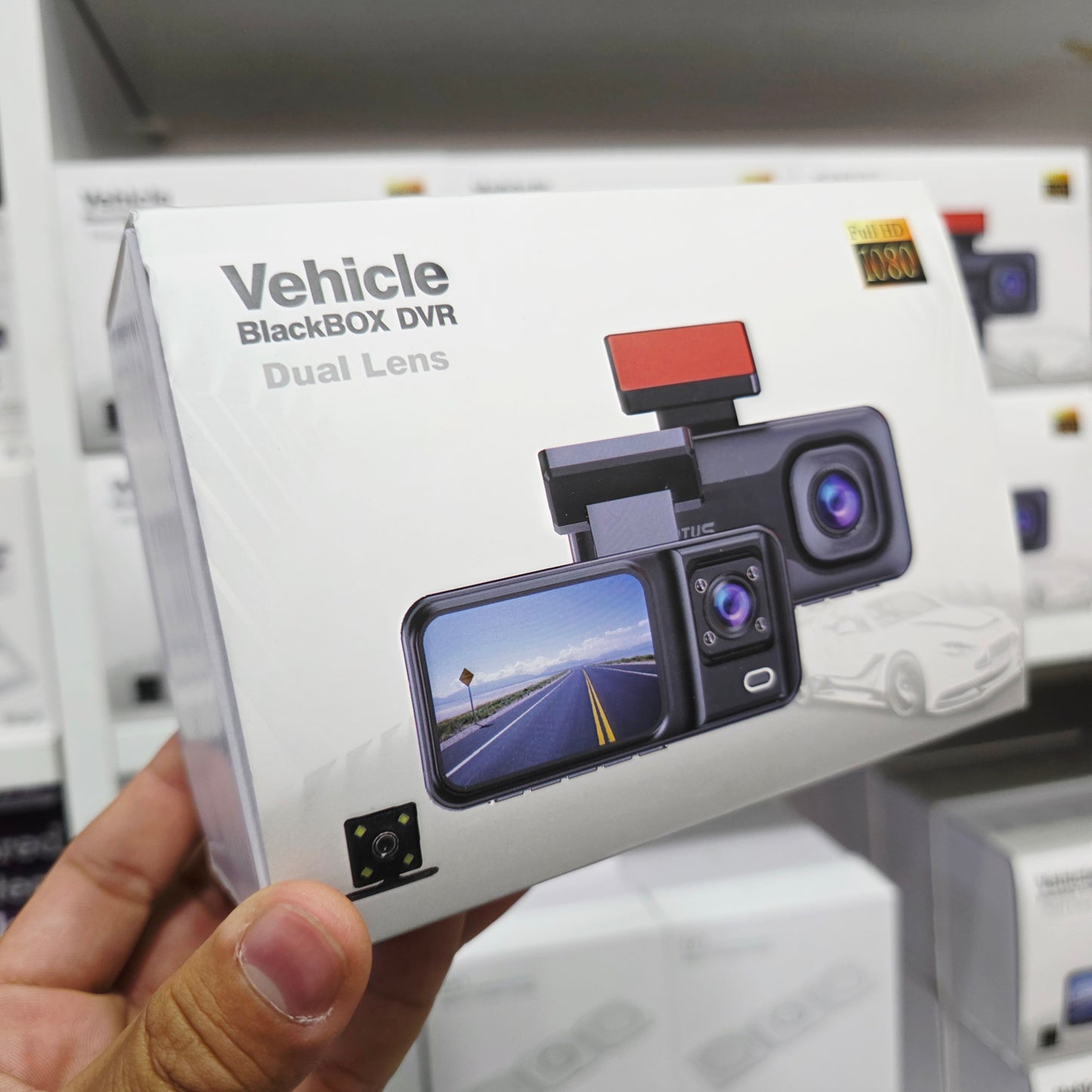 1080p full hd DVR araç içi kayıt dash cam ön arka çift kameralı mikrofonlu - G5W