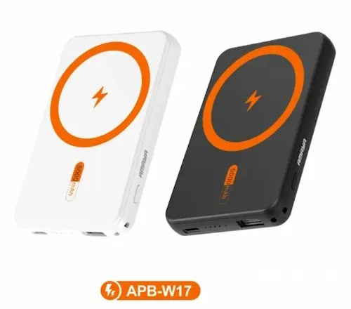 22,5W 5000 mah magsafeli batterypack typec ve usb çıkışlı 15w hızlı şarj destekli powerbank w17 - P1Z
