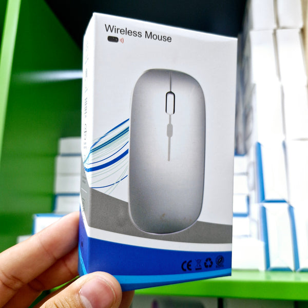 Office style slim wireless mouse 2.4g and Bluetooth typec rechargeable speed adjustment button RGB illuminated m8 - G2U