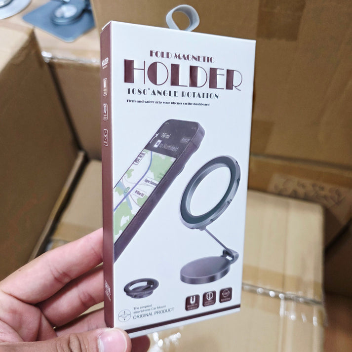 Metal magsafe miknatıslı 1080 derece açı döner araç içi telefon tutucu ayarlanabilir ve güçlü manyetik tutuş - R1V - R1V - KolayMagza