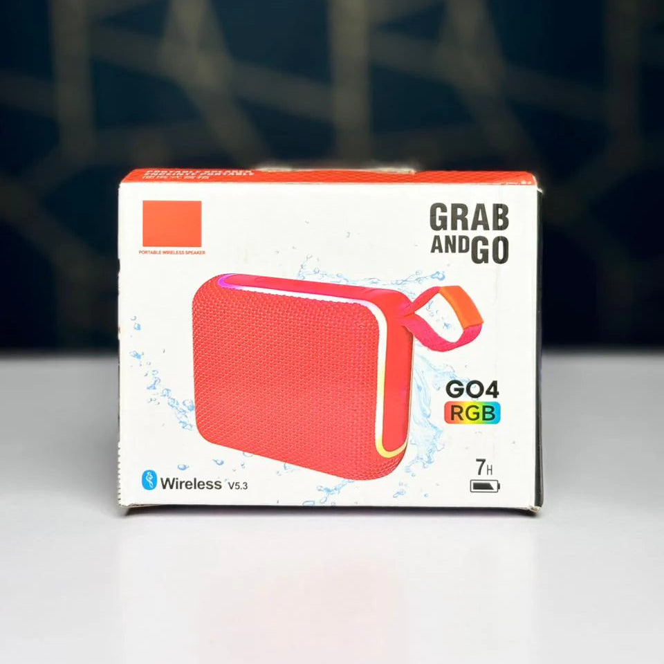 Go4 rgb ışıklı taşınabilir 5,3v 7 saat kullanım süreli ip67 suya dayanıklı bluetooth hoparlör - H3V