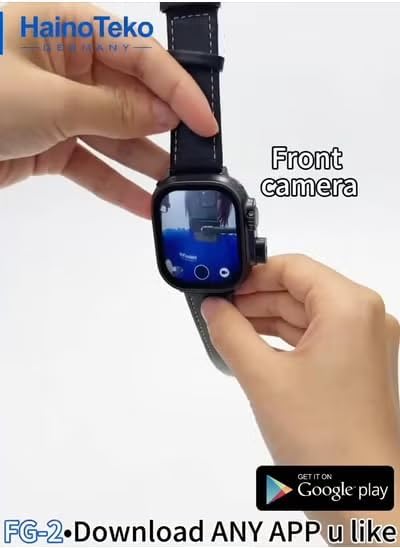 Haino Teko Germany FG-2 5G SIM Internet and Social Media Supported Camera Android Software 49mm Smart Watch - A2N