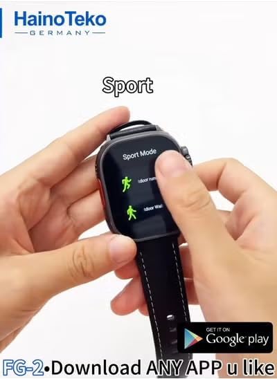 Haino Teko Germany FG-2 5G SIM Internet and Social Media Supported Camera Android Software 49mm Smart Watch - A2N