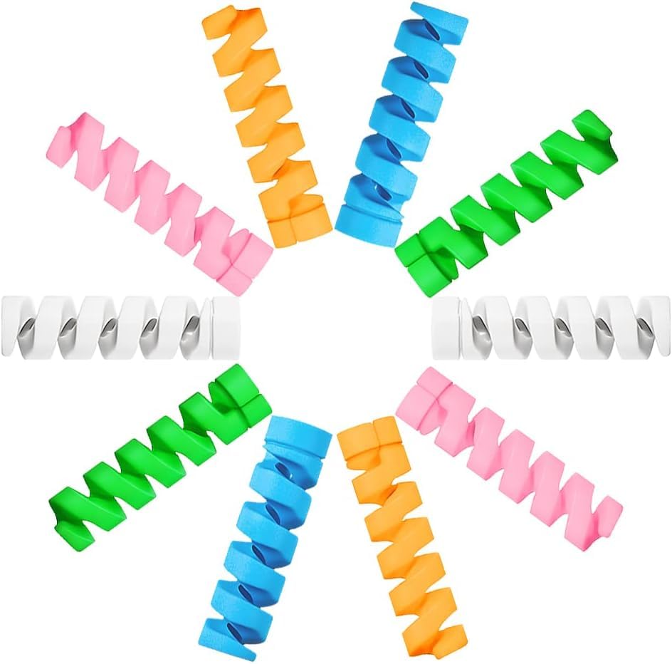 Spiral silicone cable protector 4 pieces - G1E