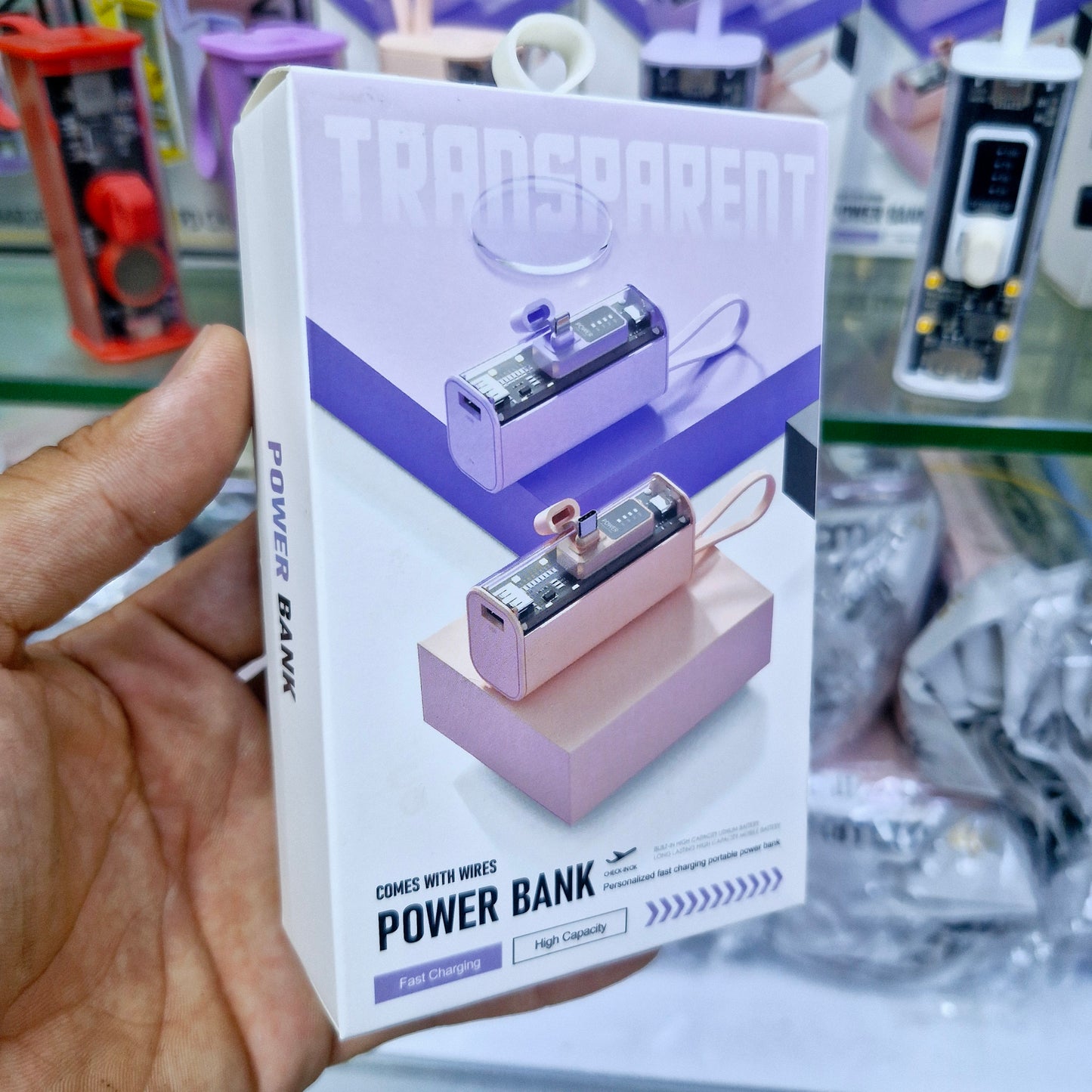 5,000 mah mini led göstergeli typeC ve lightning powerbank
